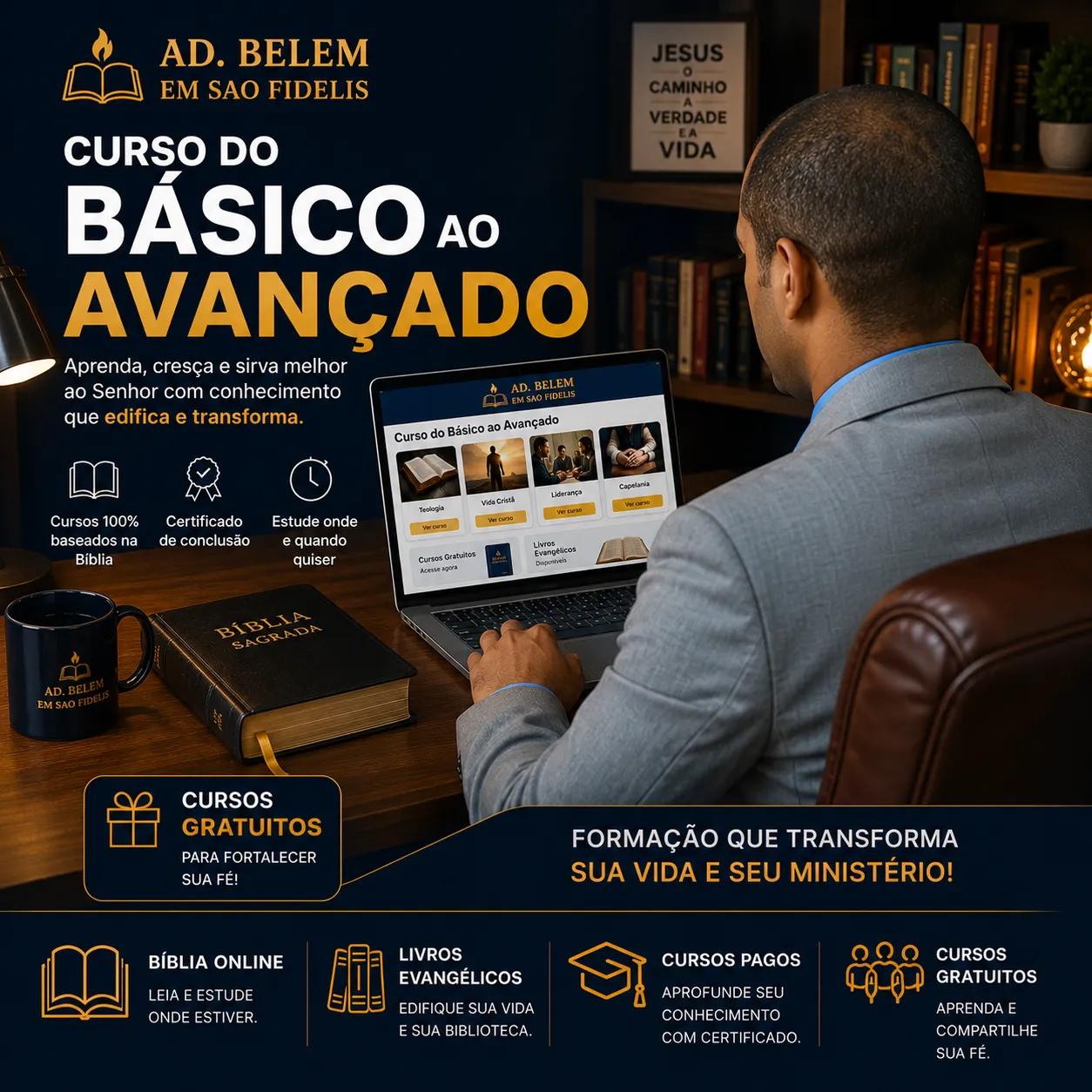 Curso do Básico ao Avançado — AD Belem em São Fidélis